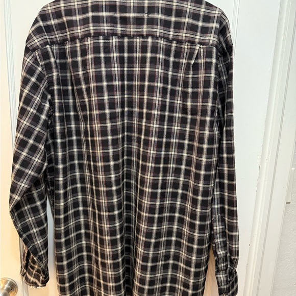 Sir Pendleton Burnside 100% Pure Virgin Worsted Wool Plaid Shirt - Picture 3 of 6